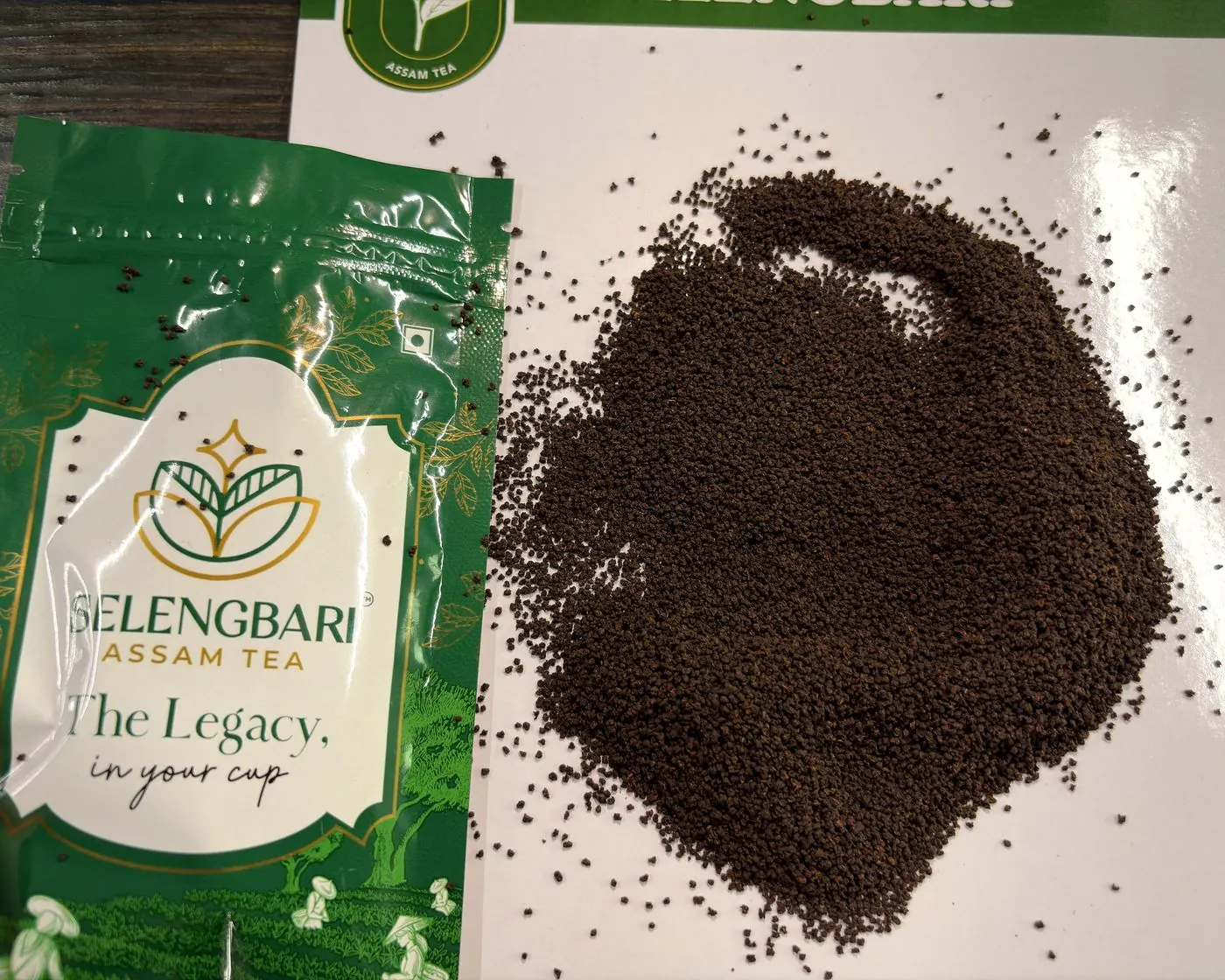 Selengbari Assam BP tea with Selengbari Assam Tea pouch